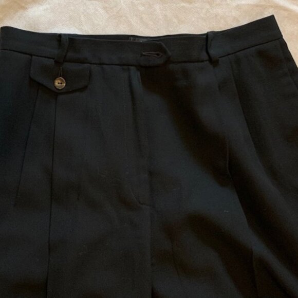 Vtg Liz Claiborne Collection women's100% Wool fully lined pants Size 14P 90's - Picture 3 of 6